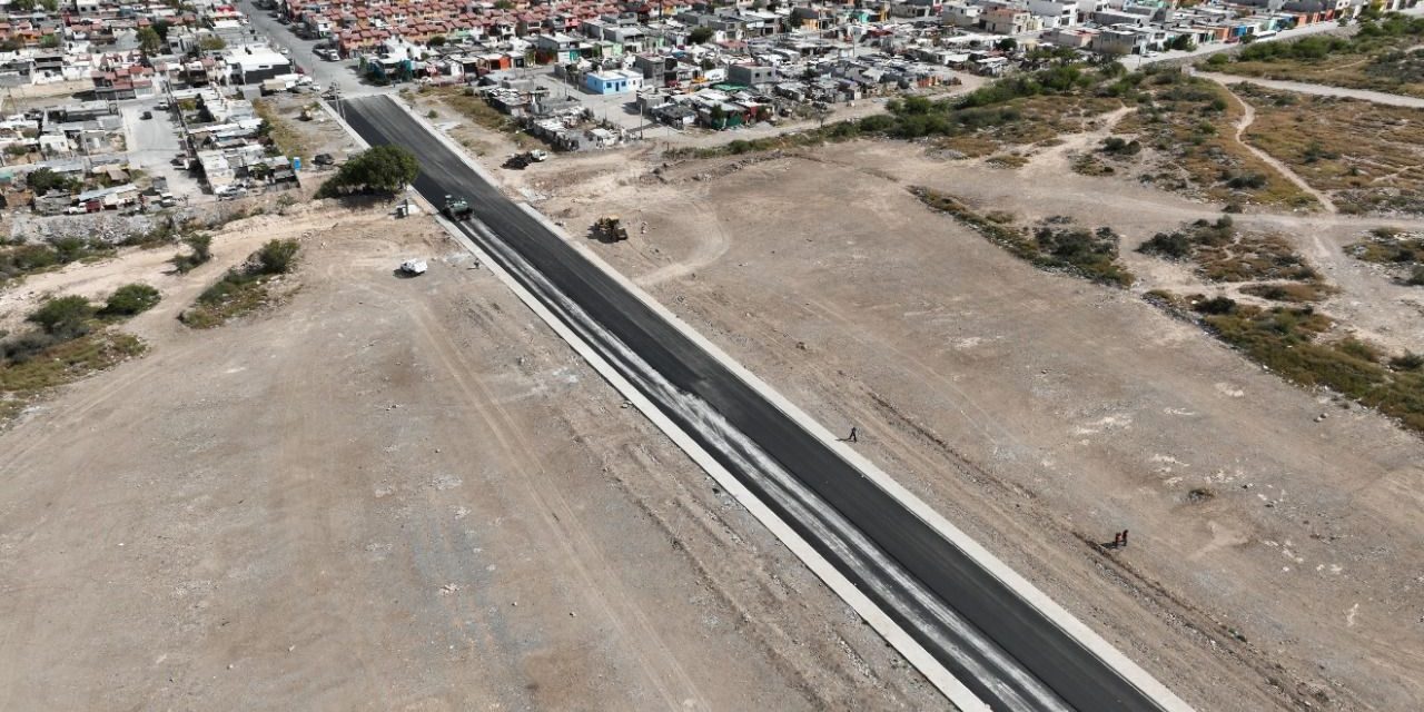 Casi por terminar obras en calle 10 en Saltillo