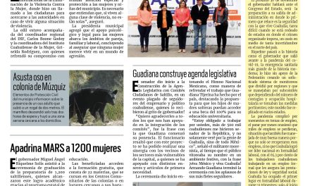 Portada Región Carbonífera [26 de noviembre de 2022] Respaldan a mujeres en erradicación de violencia; Apadrina MARS a 1200 mujeres y más…