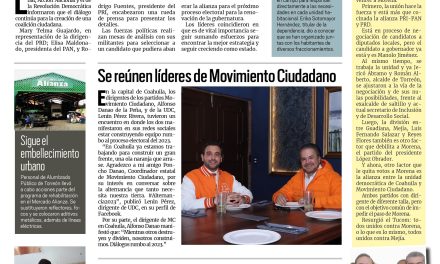 Portada Región Lagunera [29 de noviembre de 2022] PRI, PAN Y PRD van juntos por Coahuila; DIF Torreón busca prevenir la diabetes y más…