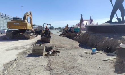 Obra en marcha: Realizan mejoramiento vial en Torreón