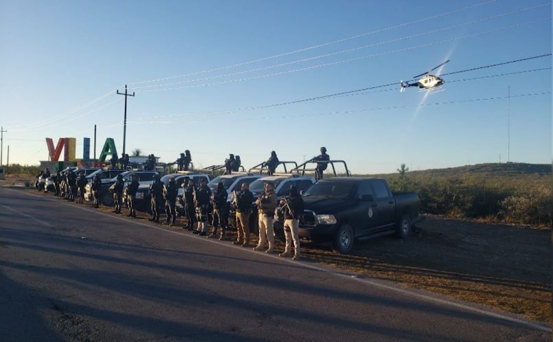 Vigilan brechas de Coahuila: implementan operativo para mantener la paz y el orden