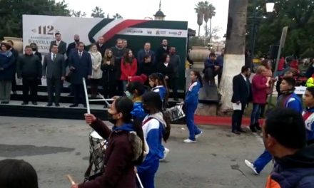 Participan más de mil 500 alumnos de Ramos Arizpe en desfile conmemorativo de la Revolución Mexicana