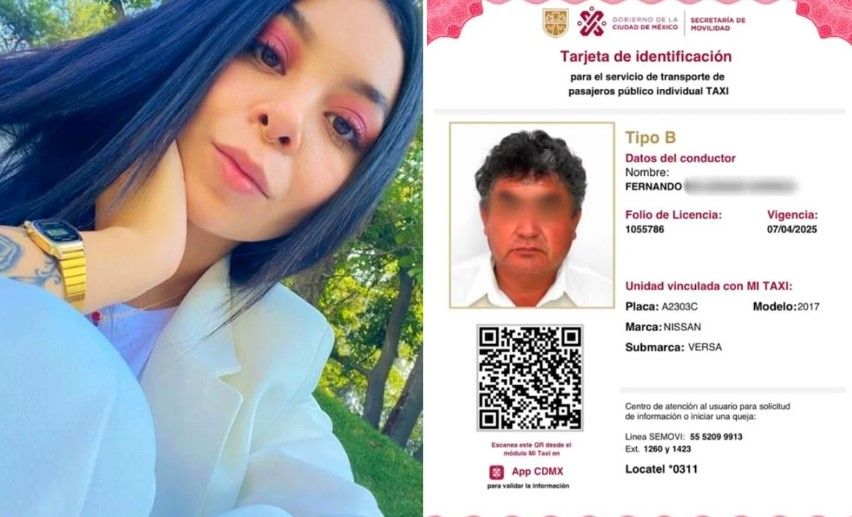 Detienen al chofer del taxi del que se arrojó Lidia Gabriela en Iztapalapa