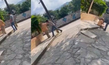 Video: Hijo de un político agarra a puñetazos y patadas a un anciano en vía pública en Hidalgo