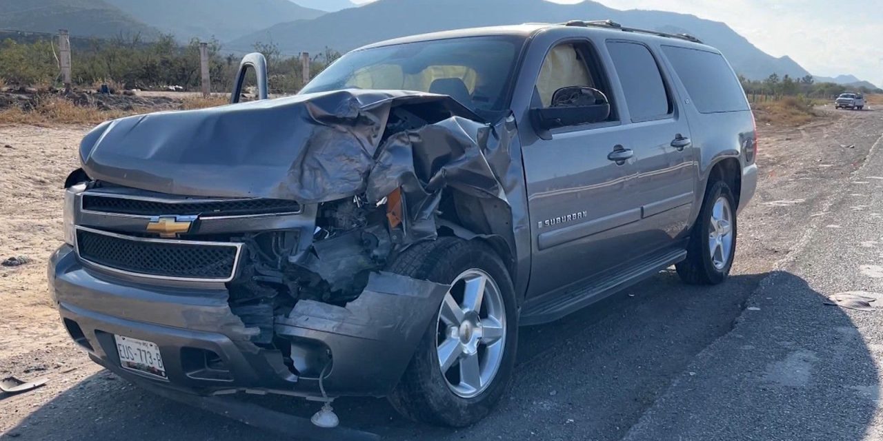 Mujer termina lesionada tras accidente carretero en Saltillo