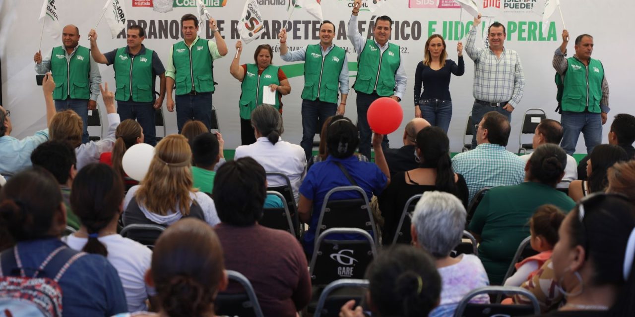Manolo inicia recarpeteo asfáltico en Torreón