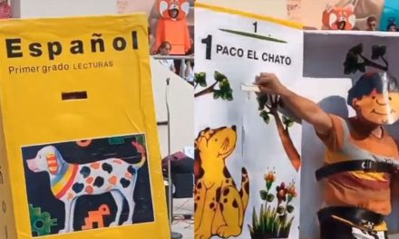 De Libro de Español y Paco ‘El Chato’; estudiante de la UANL arranca aplausos con su disfraz