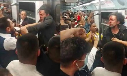 Video: ‘Tengo Sida’; hombre le escupe a otro mientras peleaban en el Metro