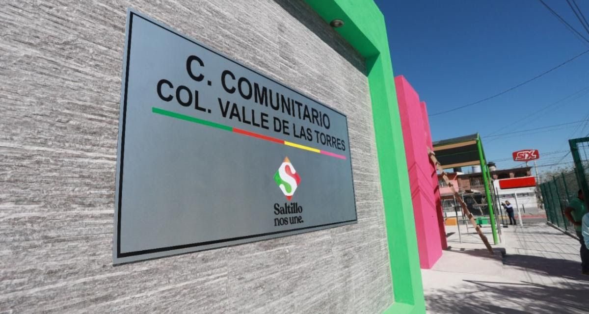 Saltillo: Casi listo el Centro Comunitario en la colonia Valle de las Torres