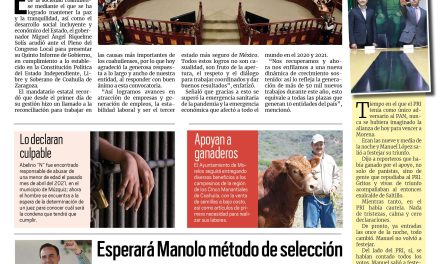 Portada Región Carbonífera [1 de diciembre de 2022] Exhorta MARS a mantener el trabajo en unidad; prepara el PRI a jóvenes  y más…