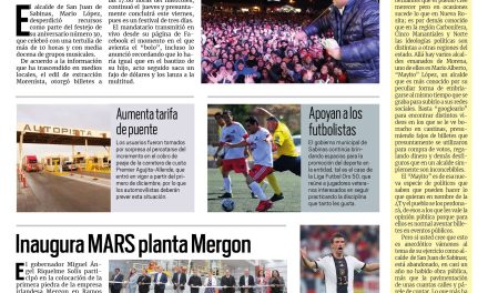 Portada Región Carbonífera [2 de diciembre de 2022] Alcalde de Morena reparte dinero; inaugura MARS planta Mergon y más…