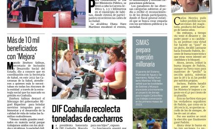 Portada Región Carbonífera [12 de diciembre de 2022] Celebran carrera por Día del MP; DIF Coahuila recolecta toneladas de cacharros y más…