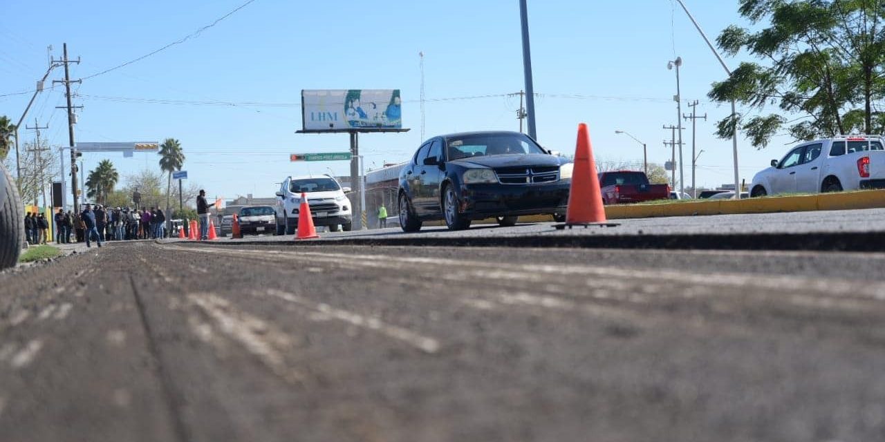 Concluyen primera etapa de repavimentación en Acuña
