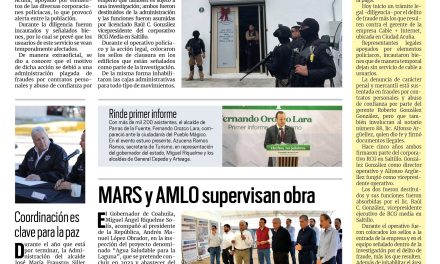 Portada RCG Media [10 de diciembre de 2022] Ejecutan acción legal contra Roberto González González; MARS y AMLO supervisan obra y más…