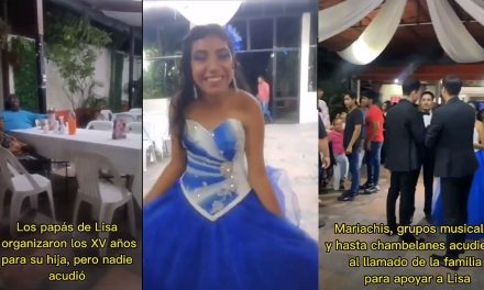 Dejan plantada a quinceañera en Veracruz, hace invitación en redes y cientos se unen al festejo