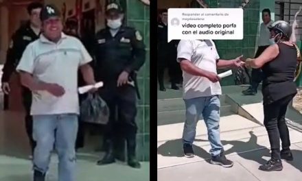 Se salva de la cárcel pero no se su madre; hijo es recibido a cinturonazos al salir de prisión