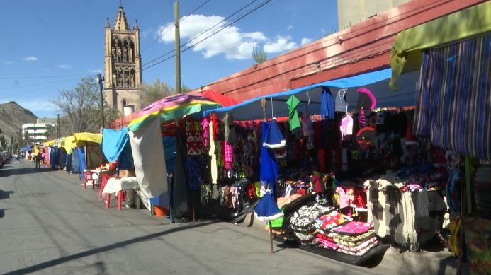 Comerciantes llegan al Santuario de la Virgen en Saltillo