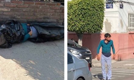Denuncian a ‘embolsado’ en calles de la CDMX… él se molestó porque no lo dejaron dormir