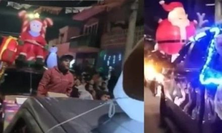 Video: Presuntos miembros del CJNG reparten juguetes y regalos navideños en calles de Jalisco
