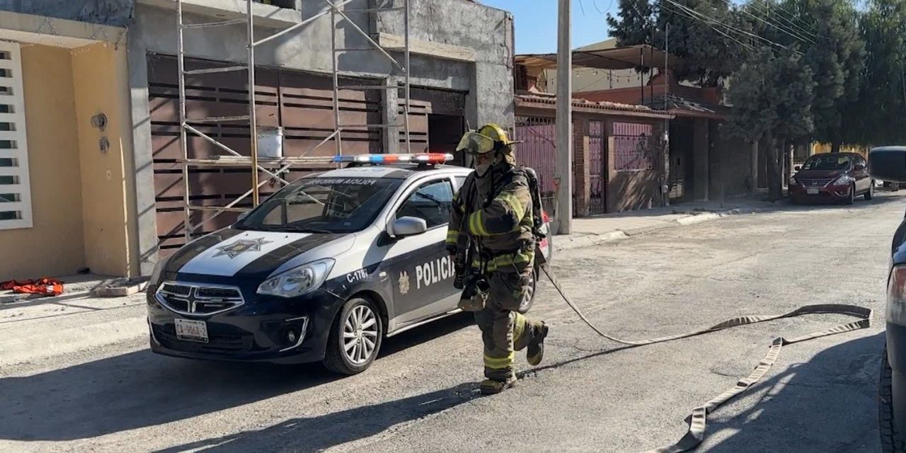 Flamazo en tanque moviliza a bomberos en Saltillo