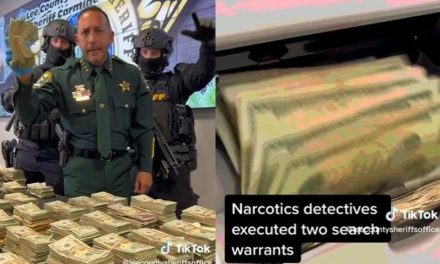 Policía de Estados Unidos confisca más de un millón de dólares al narco y lo celebran en TikTok (video)