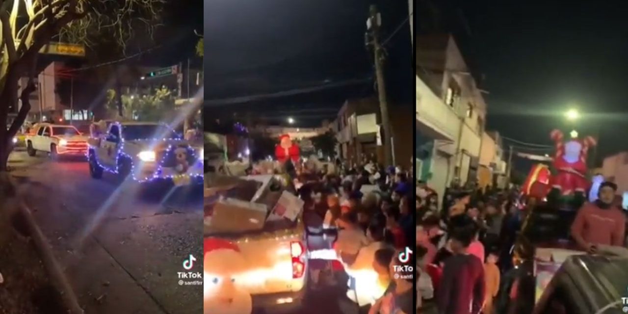 Total impunidad: CJNG regala juguetes en las calles a niños