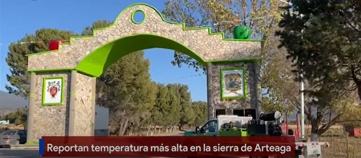 Reportan temperatura más alta en la Sierra de Arteaga
