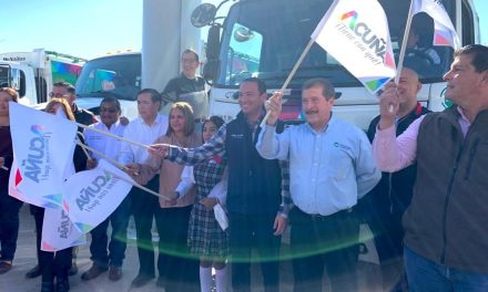 Entrega alcalde unidades de recolección en Acuña