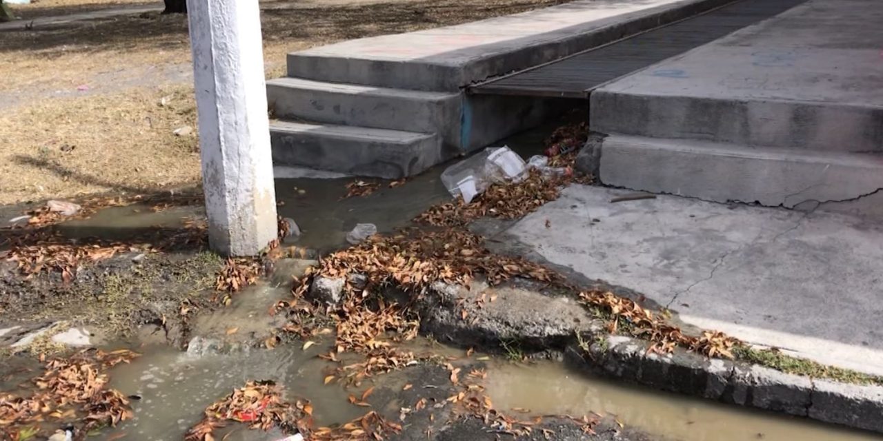 Reportan fuga de aguas negras contamina la colonia San Ramón de Saltillo