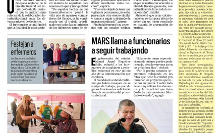 Portada Región Carbonífera [7 de enero de 2023] Refuerza estado seguridad en la región Carbonífera; Se suma la Iniciativa Privada a campañas contra el su; y más…