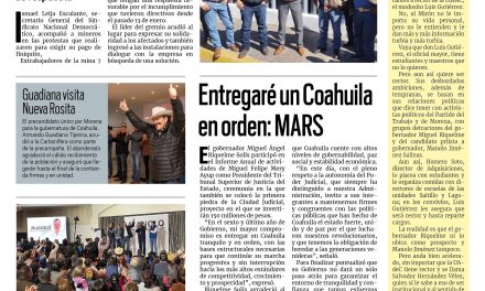 Portada Región Carbonífera [26 de enero de 2023] Siguen sin cumplir pago de finiquito; DIF llama a la no violencia contra mujeres y más…