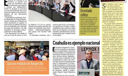 Portada Región Fronteriza [3 de enero de 2023] Rifarán auto y dinero en efectivo; prometen aumentar sueldo a policíasy más…