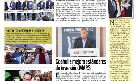 Portada Región Fronteriza [25 de enero de 2023] Llegan más empleos a Ciudad Acuña; piden aprovechar servicios del REPUVE y más…