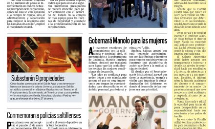 Portada RCG Media [17 de enero de 2023] Entregan patrullas MARS y Román Cepeda; Conmemoran a policías saltillenses y más…