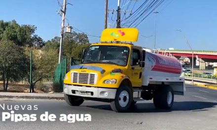 Suma Gobierno de Saltillo pipas para abasto y riego de espacios públicos