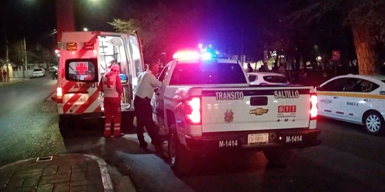 Mujer de la tercera edad fue atropellada en el centro de Saltillo