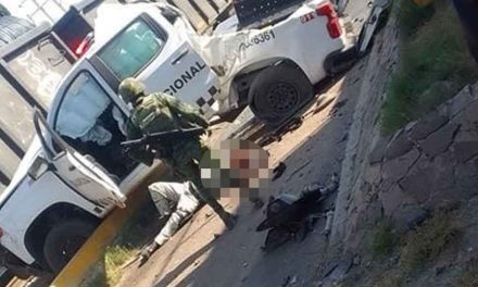 Mueren elementos de la Guardia Nacional al querer ganar paso al tren en Celaya