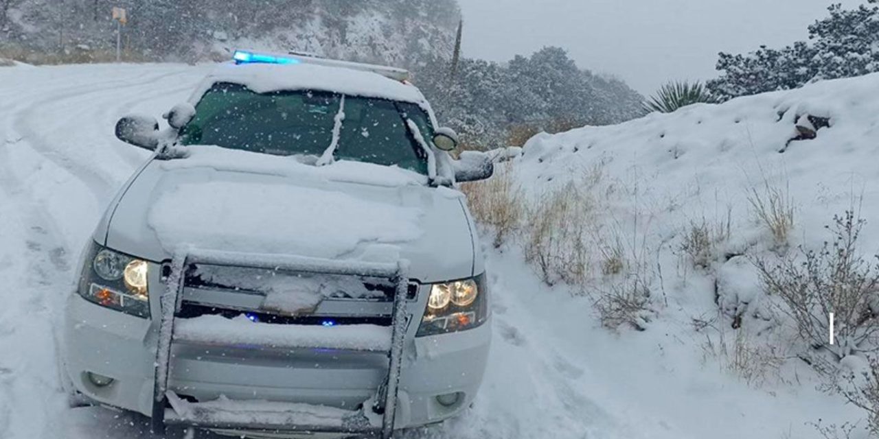 Cuarta tormenta invernal provaca nevadas en 14 localidades de Chihuahua