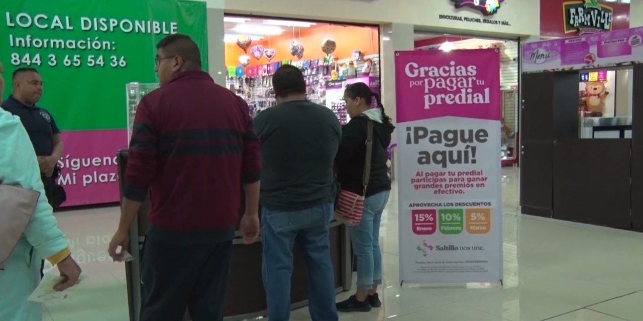 Dispone municipio de Saltillo de módulos externos para pagar el predial