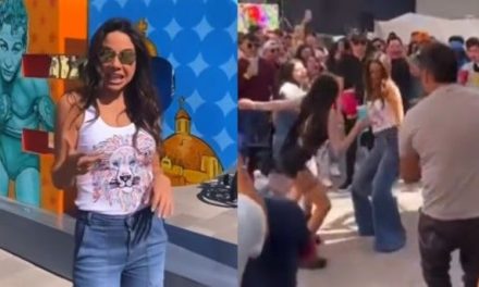 Video: Luego de salir del noticiero Paola Rojas se divierte ‘perreando’ en las licuachelas de Tepito