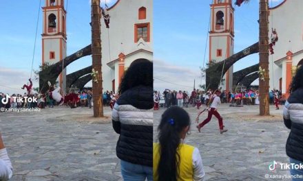 Video: Volador de Papantla embiste a un espectador en pleno espectáculo
