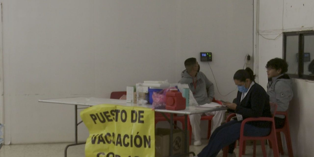 Vacío punto de vacunación en Saltillo