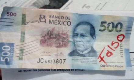 Detectan billetes falsos de 500 pesos en Sabinas
