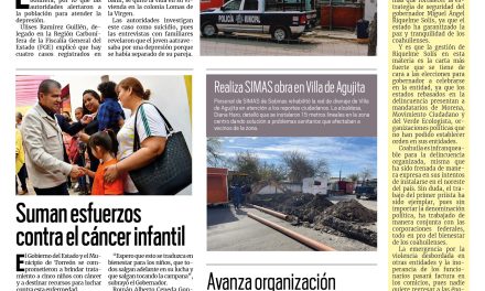 Portada RCG Carbonífera [26 de febrero de 2023] Suman cuatro suicidios en Región Carbonífera; celebran con cabalgata y más