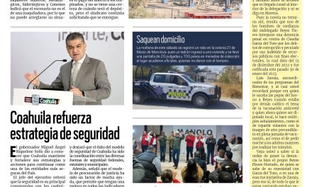 Portada Región Centro [5 de febrero de 2023] AHMSA: Casi por tocar fondo; crisis afecta a TAR y más…