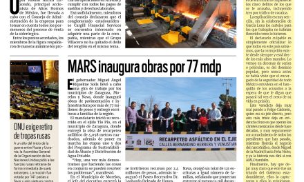 Portada RCG Centro [24 de febrero de 2023] Alistan acuerdos para venta de AHMSA; quieren a Tesla en Monclova y más