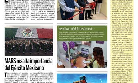 Portada Región Fronteriza [18 de febrero de 2023]Jornada de cirugías de mínima invasión;Suman esfuerzos en el tema de salud y más…