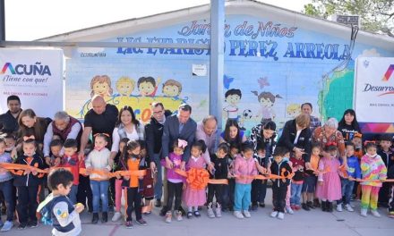 Entregan obra de infraestructura educativa en Acuña