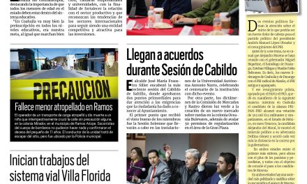 Portada RCG Media [15 de febrero de 2023] En orden preinscripciones en Coahuila: MARS; llegan a acuerdos durante Sesión de Cabildo y más