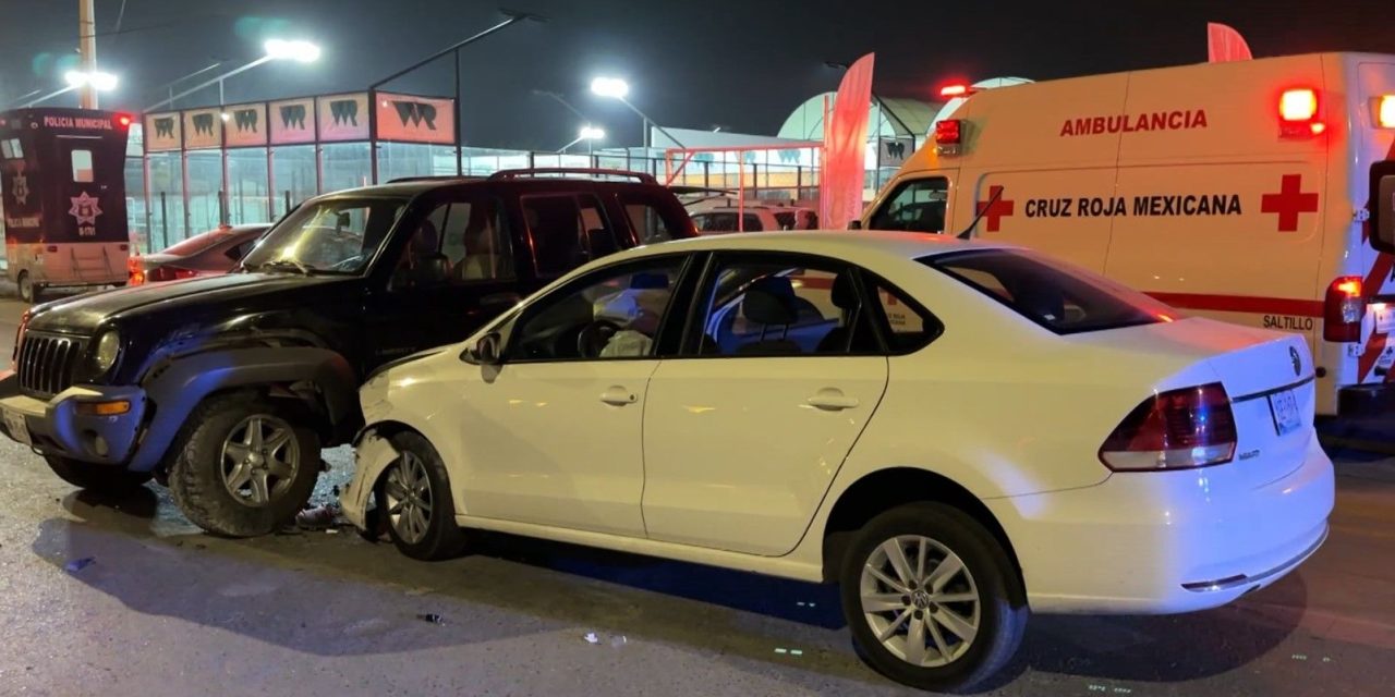 Un descuido provocó un choque en Saltillo